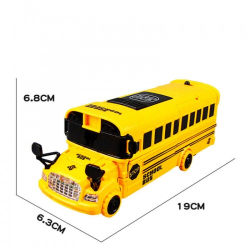 Universal Automatic Transforming Driving Bus Toy with 3D Lightning and Sound Universal Automatic Transforming Driving Bus Toy with 3D Lightning and Sound